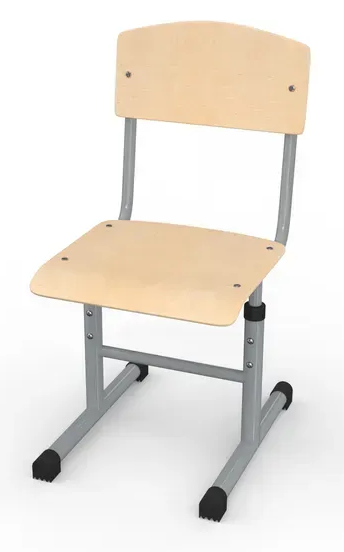 Стілець учнівський Т2 кругла труба №3-5 МФ Вересень